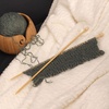 image:imageJubileeYarn 125 Single Point Bamboo Knitting Needles Set  15 Sizes 2mm10mm  Carbonized BrownNatural