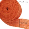image:imageJubileeYarn 15 Wide 10 Yard Pumpkin Burlap Fabric Craft Ribbon Roll 20 Pieces