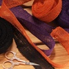 image:imageJubileeYarn 15 Wide 10 Yard Steel Blue Burlap Fabric Craft Ribbon Roll 60 Pieces