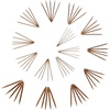 image:imageJubileeYarn 9 Double Point Bamboo Knitting Needles Set  15 Sizes 2mmUS010mmUS15  5 NeedlesSize  Carbonized Brown75 Pcs 15 Size  Carbonized