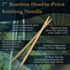 image:imageJubileeYarn 9 Double Point Bamboo Knitting Needles Set  15 Sizes 2mmUS010mmUS15  5 NeedlesSize  Carbonized Brown75 Pcs 15 Size  Carbonized