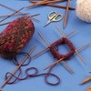 image:imageJubileeYarn 9 Double Point Bamboo Knitting Needles Set  15 Sizes 2mmUS010mmUS15  5 NeedlesSize  Carbonized Brown75 Pcs 15 Size  Natural