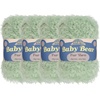 image:imageJubileeYarn Baby Bear Yarn  100gSkein Chunky Polyester Faux Fur  Shades of Blue  4 Skeins03 Tea Green