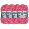 image:imageJubileeYarn Baby Bear Yarn  100gSkein Chunky Polyester Faux Fur  Shades of Blue  4 Skeins13 Hot Pink