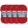 image:imageJubileeYarn Baby Bear Yarn  100gSkein Chunky Polyester Faux Fur  Shades of Blue  4 Skeins19 Red