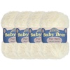image:imageJubileeYarn Baby Bear Yarn  100gSkein Chunky Polyester Faux Fur  Shades of Blue  4 Skeins22 Cream