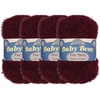 image:imageJubileeYarn Baby Bear Yarn  100gSkein Chunky Polyester Faux Fur  Shades of Blue  4 Skeins25 Crimson