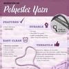 image:imageJubileeYarn Baby Bear Yarn  100gSkein Chunky Polyester Faux Fur  Shades of Blue  4 Skeins25 Crimson