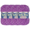 image:imageJubileeYarn Baby Bear Yarn  100gSkein Chunky Polyester Faux Fur  Shades of Blue  4 Skeins27 Deep Purple