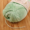 image:imageJubileeYarn Baby Soft Bamboo Cotton Yarn  50gSkein  Sand Cliff Brown  4 Skeins3503 Mint Green