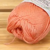 image:imageJubileeYarn Baby Soft Bamboo Cotton Yarn  50gSkein  Sand Cliff Brown  4 Skeins416 Coho Salmon