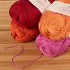 image:imageJubileeYarn Baby Soft Bamboo Cotton Yarn  50gSkein  Shades of Green  4 SkeinsShades of Orange