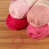 image:imageJubileeYarn Baby Soft Bamboo Cotton Yarn  50gSkein  Shades of Green  4 SkeinsShades of Pink