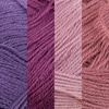 image:imageJubileeYarn Baby Soft Bamboo Cotton Yarn  50gSkein  Shades of Green  4 SkeinsShades of Purple