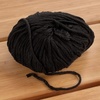 image:imageJubileeYarn Bamboo Cotton Chunky Yarn  100gBall  Almond Milk  2 Balls211 Midnight Black