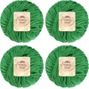 image:imageJubileeYarn Bamboo Cotton Chunky Yarn  100gBall  Almond Milk  2 Balls3204 Shamrock Green