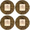 image:imageJubileeYarn Bamboo Cotton Chunky Yarn  100gBall  Almond Milk  2 Balls3210 Chestnut Brown