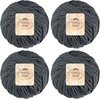 image:imageJubileeYarn Bamboo Cotton Chunky Yarn  100gBall  Almond Milk  2 Balls6002 Sea Grey