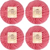 image:imageJubileeYarn Bamboo Cotton Chunky Yarn  100gBall  Almond Milk  2 Balls6TC03 Watermelon