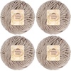 image:imageJubileeYarn Bamboo Cotton Chunky Yarn  100gBall  Primrose Pink  4 Balls215 Sand Cliff Brown