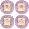 image:imageJubileeYarn Bamboo Cotton Chunky Yarn  100gBall  Primrose Pink  4 Balls222 Lilacs