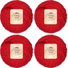 image:imageJubileeYarn Bamboo Cotton Chunky Yarn  100gBall  Primrose Pink  4 Balls410 Carmine Red