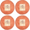 image:imageJubileeYarn Bamboo Cotton Chunky Yarn  100gBall  Primrose Pink  4 Balls416 Coho Salmon