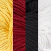 image:imageJubileeYarn Bamboo Cotton Chunky Yarn  100gBall  Shades of Blue  4 BallsShades of Contrast Colors