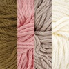 image:imageJubileeYarn Bamboo Cotton Chunky Yarn  100gBall  Shades of Blue  4 BallsShades of Neutral Tones
