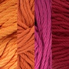 image:imageJubileeYarn Bamboo Cotton Chunky Yarn  100gBall  Shades of Blue  4 BallsShades of Orange