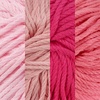 image:imageJubileeYarn Bamboo Cotton Chunky Yarn  100gBall  Shades of Blue  4 BallsShades of Pink