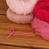 image:imageJubileeYarn Bamboo Cotton Chunky Yarn  100gBall  Shades of Blue  4 BallsShades of Pink