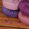image:imageJubileeYarn Bamboo Cotton Chunky Yarn  100gBall  Shades of Blue  4 BallsShades of Purple