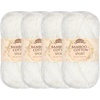 image:imageJubileeYarn Bamboo Cotton Sport Yarn  50gSkein  Lilacs  4 Skeins210 Cotton White