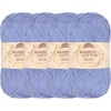 image:imageJubileeYarn Bamboo Cotton Sport Yarn  50gSkein  Lilacs  4 Skeins213 Glacier Blue