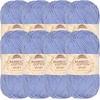 image:imageJubileeYarn Bamboo Cotton Sport Yarn  50gSkein  Lilacs  4 Skeins213 Glacier Blue