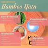 image:imageJubileeYarn Bamboo Cotton Sport Yarn  50gSkein  Lilacs  4 Skeins213 Glacier Blue
