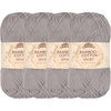 image:imageJubileeYarn Bamboo Cotton Sport Yarn  50gSkein  Lilacs  4 Skeins219 Smoky Sky