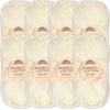image:imageJubileeYarn Bamboo Cotton Sport Yarn  50gSkein  Red Hot Red  4 Skeins212 Almond Milk