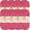 image:imageJubileeYarn Bamboo Cotton Sport Yarn  50gSkein  Red Hot Red  4 Skeins6TC03 Watermelon