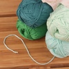 image:imageJubileeYarn Bamboo Cotton Sport Yarn  50gSkein  Shades of Purple  4 SkeinsShades of Green