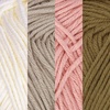 image:imageJubileeYarn Bamboo Cotton Sport Yarn  50gSkein  Shades of Purple  4 SkeinsShades of Neutral Tones