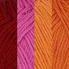 image:imageJubileeYarn Bamboo Cotton Sport Yarn  50gSkein  Shades of Purple  4 SkeinsShades of Orange