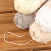 image:imageJubileeYarn Bamboo Cotton Sport Yarn  50gSkein  Shades of Purple  4 SkeinsShades of White