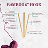 image:imageJubileeYarn Bamboo Crochet Hooks Set  95 25cm  Carbonized Brown  11 SizesCarbonized Brown