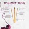 image:imageJubileeYarn Bamboo Crochet Hooks Set  95 25cm  Carbonized Brown  11 SizesCarbonized Brown