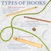 image:imageJubileeYarn Bamboo Crochet Hooks Set  95 25cm  Carbonized Brown  11 SizesNatural