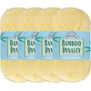 image:imageJubileeYarn Bamboo Dynasty Yarn  50gSkein Fingering Weight Bamboo Rayon  09 Cream  4 Skeins06 Soft Yellow