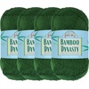 image:imageJubileeYarn Bamboo Dynasty Yarn  50gSkein Fingering Weight Bamboo Rayon  09 Cream  4 Skeins07 Kelly Green