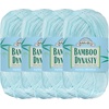image:imageJubileeYarn Bamboo Dynasty Yarn  50gSkein Fingering Weight Bamboo Rayon  09 Cream  4 Skeins11 Baby Blue